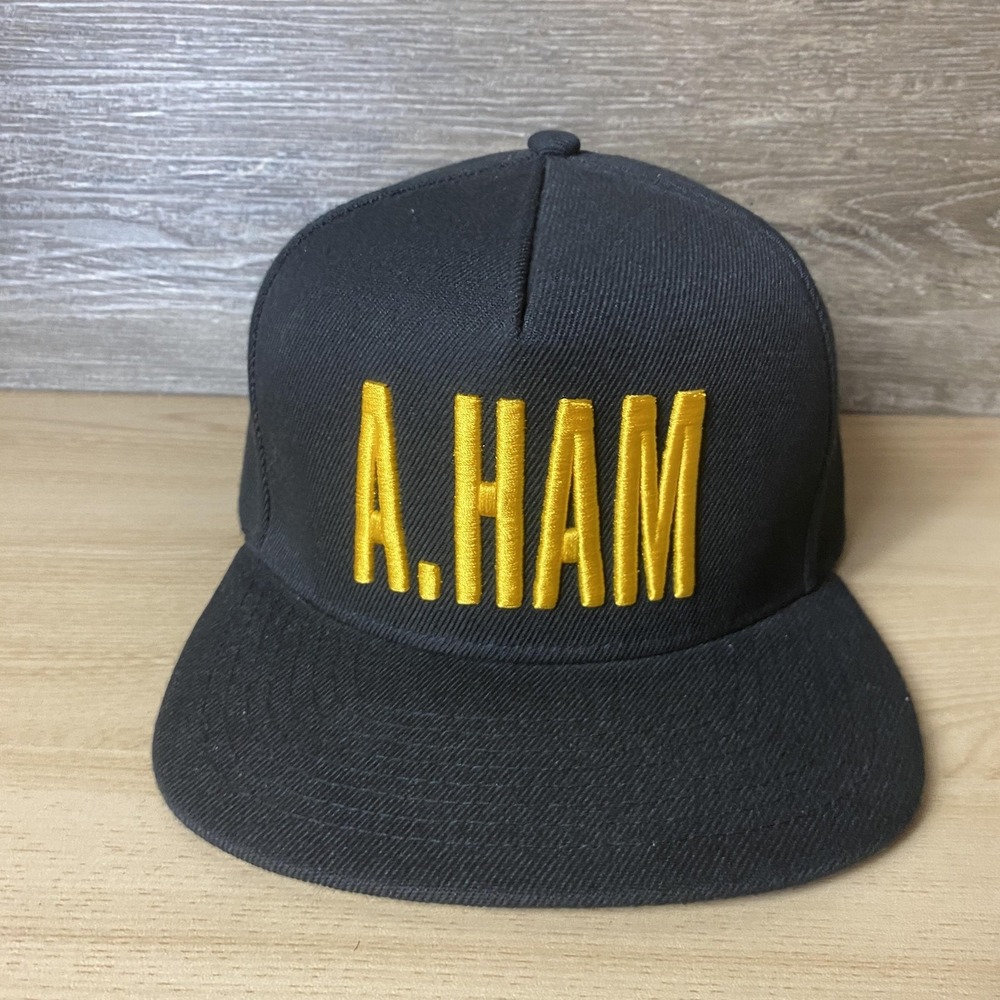 Hamilton Hat Cap Snap Back Black Musical Alexander Hamilton Adjustable